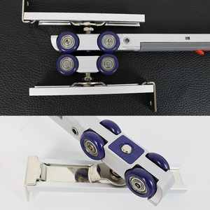 Tốt nhất bán treo đường sắt trượt Hidden cửa phần cứng cửa trượt Hệ thống theo dõi Nylon im lặng treo bánh xe treo con lăn - Product Image 3