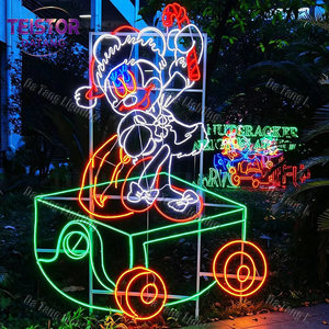 Affichage lumineux de créations artistiques de Noël en 2D pour les marchés de Noël, les parcs d'attractions et les attractions sur le thème de l'hiver - Product Image 5