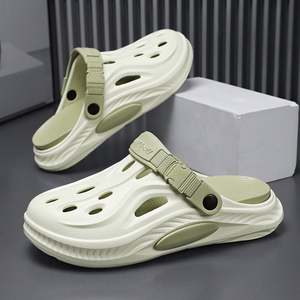 Zoccoli da <span class=keywords><strong>uomo</strong></span> e donna, <span class=keywords><strong>ciabatte</strong></span> da spiaggia, sandali in EVA <span class=keywords><strong>con</strong></span> suola spessa, antiscivolo, design a punta chiusa, comfort imbottito. - Product Image 5