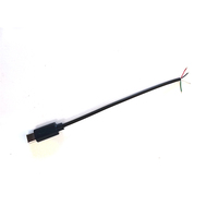 Câble USB personnalisé de type C mâle à extrémité ouverte Queue de porc USB mâle à extrémité NC 28AWG 4 cœurs à extrémité ouverte OEM