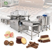 Machine de tempérage et d'enrobage du chocolat Henan Hdnan Plus avec tunnel de refroidissement, petite ligne de production industrielle à prix compétitif