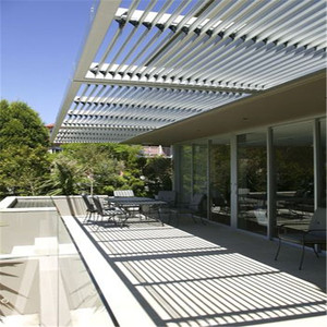 Nouveau Moderne en Plein Air Étanche Jardin Arches Arbors Pergola de Persienne En Aluminium Pergola En Aluminium - Product Image 6