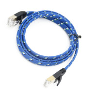 Kabel Ethernet Flat Cat6 Cat7, 100% BC 10Gbps Gigabit RJ45 LAN Patch Cord 1m-20m