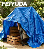Bâche en PE robuste, imperméable et résistante aux UV, toile de protection industrielle pour camions et travaux de construction, vente en gros directe usine