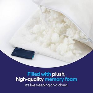 หมอนรองคอเมมโมรี่โฟมแบบเจลเย็น ขายดี สำหรับนอนหลับสบาย รูปทรงพระจันทร์ - Product Image 3