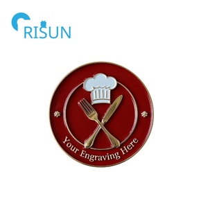 Fabricación de Metal Esmalte personalizado Carrera Artes culinarias Premio Pin de solapa Cocinar Chef Esmalte Pin Insignia Pin culinario personalizado - Product Image 2