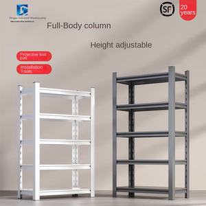 금속 선반 은폐 직립 볼트리스 리벳 선반 랙 가정용 5 단 금속 강철 차고 보관 부식 방지 - Product Image 2