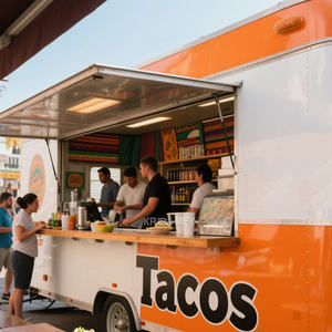 2025 HOT Selling Colored FoodTrailer <b>Mobile</b> <b>Kitchen</b> Food Concession Trailer For Sale - Product Image 3