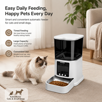 Distributeur automatique intelligent et portable pour animaux de compagnie (chats et chiens) – Alimentation programmée, contrôle des portions, grande capacité, en acier inoxydable, étanche