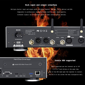 DMP50 2022 ESS9038 DAC modulo lettore <span class=keywords><strong>audio</strong></span> nero/digitale/facile da controllare il lettore tramite display touch - Product Image 6
