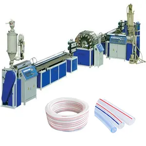High Output Water Supply Flexible Fiber Braided Reinforced PVC Garden Water Tube Pipe Hose Plastic Extrusion Production Line Mac