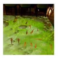 Système de projecteur interactif pour sol/mur, différents effets thématiques, mariage, restaurant, jeux de projection interactifs