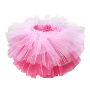 Falda de tutú esponjosa de tul de 6 capas para niñas, enagua de baile de princesa, enagua de ballet, 2T-8T - Product Image 1