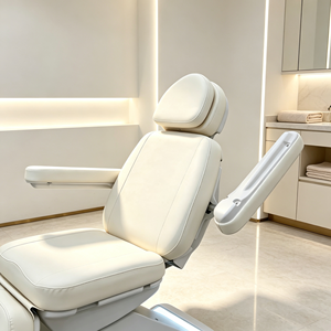 Fauteuil de beauté électrique à 4 moteurs, fauteuil facial réglable, fauteuil de traitement esthétique médical avec lumière LED au sol - Product Image 5