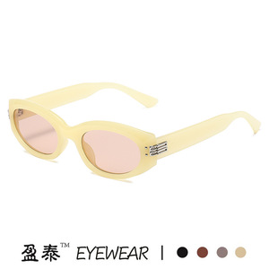 แว่นตา แว่นกันแดดทรงแคทอาย UV400 กรอบพีซี สไตล์ยูนิเซ็กส์ - Product Image 4