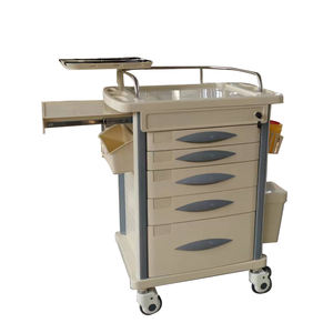 하이 퀄리티 의료 병원 ABS 응급 의료 트롤리 병원 사용 의학 트롤리 카트 - Product Image 1