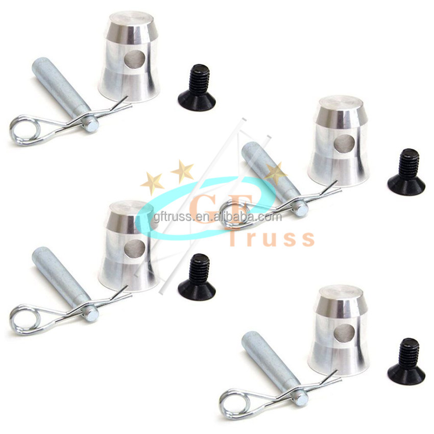  Mitad de aluminio del acoplador cónico con los pernos de los clips para el ajuste F34 de la placa de cama de los bragueros