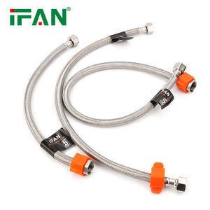 Tuyau de bidet flexible personnalisé IFAN, tuyau flexible en acier inoxydable haute pression pour l'eau chaude, Bunnings - Product Image 4