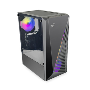 MANMU Fábrica al por mayor <span class=keywords><strong>Gaming</strong></span> <span class=keywords><strong>Cpu</strong></span> Case Gabinete Precio barato Mid Tower Desktop <span class=keywords><strong>Computer</strong></span> Case con panel lateral MATX PC Case - Product Image 1
