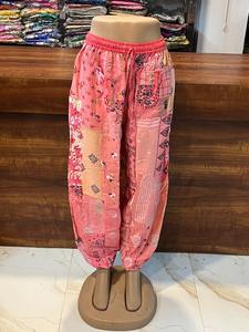 Pantalones Harem de Patchwork, Talla Única, Holgados y Cómodos para Cualquier Talla, Proveedor de la India - Product Image 2