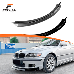Для BMW 3 серии E46 <span class=keywords><strong>M</strong></span> Sport 1998-2005: Агрессивный передний сплиттер-спойлер на бампер, карбон, глянцевый черный, АБС, FEIXIAN - Product Image 1