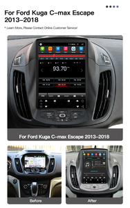 Autoradio Android pour <span class=keywords><strong>Ford</strong></span> Kuga 2 <span class=keywords><strong>C</strong></span>-<span class=keywords><strong>max</strong></span> Escape 3 2013-2020 Écran Tesla Navigation Lecteur CarPlay Auto Multimédia BT 2 Din - Product Image 3