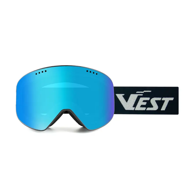 Kacamata ski lensa PC magnetik, kacamata Ski kustom, kacamata papan salju, kacamata ski, produk keselamatan, Kacamata Anti angin