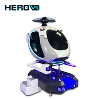 Simulateur de vol VR autonome en VR, cockpit d'hélicoptère, simulateur de mouvement intérieur pour la maison, l'école, la garderie, option de jeu en extérieur
