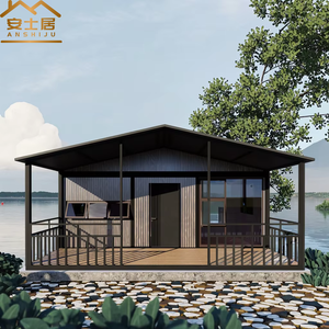 20-40 ft hiện đại màu xanh lá cây kinh tế tiết kiệm năng lượng gấp container văn phòng 3 phòng ngủ 1 phòng khách 1 PHÒNG TẮM ướt khô tách - Product Image 1