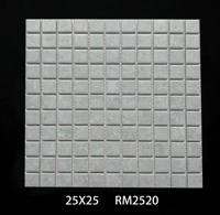 Mosaïque céramique 25*25mm fissure de glace Carrelage bleu de piscine pour hôtel Mosaïque en porcelaine pour piscine
