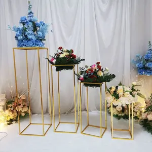 Ourwarm – centres De Table De mariage en or, cadre haut, décoration De mariage, événement, centre De Table