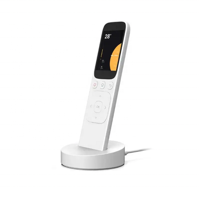 Tuya WiFi Handheld Remote Control with HD Touch Screen BLE IR and Wireless Charging Base for Smart Home Devices