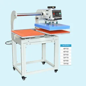 double station multi function tshirt heat press machines for t-shirt labeling