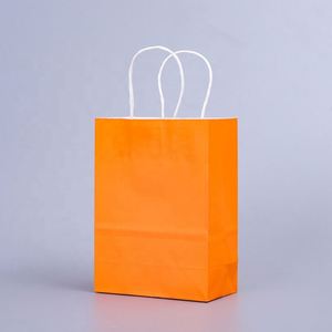 Custom UV Printed Glossy Matte Lamination Recyclable <b>White</b> Brown Kraft Shopping Paper <b>Bag</b> with Handles for <b>Gift</b> Craft Christmas - Product Image 4