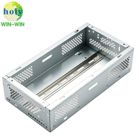 Boîtier électronique en acier inoxydable étanche IP54 avec cadre en tôle, boîtier métallique pour instrument à pliage personnalisé