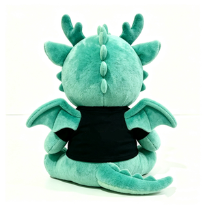 ปรับแต่งมังกรน่ารัก plushie, นั่งมังกรยัดไส้ของเล่น, มังกรผ้ากำมะหยี่กับเสื้อ, ของเล่นตุ๊กตามังกรยัดไส้สัตว์, - Product Image 3