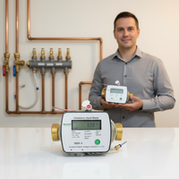 Compteur de chaleur ultrasonique MAINONE DN20 avec précision de classe 2, interface de communication M-BUS EN13757, certifié CE/MID/CPA/ISO