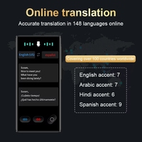 Nouveau traducteur vocal intelligent S35 en arabe avec IA, 148 langues, ChatGPT, traduction photo, 19 langues hors ligne