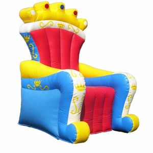 Grande chaise <span class=keywords><strong>trône</strong></span> gonflable colorée, chaise royale gonflable pour célébrations, carnaval, spectacle photo, décoration - Product Image 1