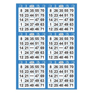 Custom High Quality 15 Colors Bingo Cards Game for Home Entertainment - Product Image 4
