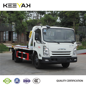 Camion de remorquage JMC pour le transport de véhicules accidentés de 5 tonnes, camion de remorquage à plateau plat 4x2, camion de remorquage à roues, fabrication chinoise, prix élevé - Product Image 4