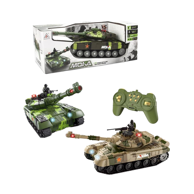 Remote Control Electric Infrared Shooting Rotating Rc Toy Military Tactical Vehicle Radio Control Tank