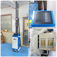 Máquina de impresión de pared 3D automática, impresoras UV plegables para pintar Paredes, herramientas de decoración de pared con tinta UV