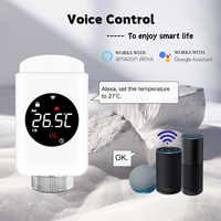 Nuevo Termostato Inalámbrico con Control de Temperatura, Compatible con la Aplicación Tuya Smart Life, Válvula de Radiador con Termostato Zigbee Wifi