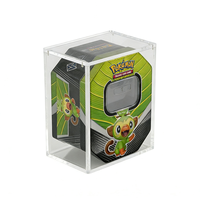 Boîte de présentation miniature autoportante en acrylique transparent scellé, protection UV personnalisée, prix d'usine, moderne