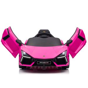 Nuevo Auto de Juguete para Niños con Puertas de Tijera de Plástico de 12 V con Licencia Oficial, Color Rosa, con Control Remoto de 2.4 G, de 2 a 4 Años - Product Image 2