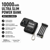 Batterie externe compacte et portable en plastique de 20000 mAh avec sortie 10W, idéale pour les cadeaux, personnalisable avec logo – Vente en gros