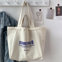 Sac fourre-tout en toile à double poignée, choix éco-responsable, en coton naturel respirant, pour sélection de boutiques et commerces de détail