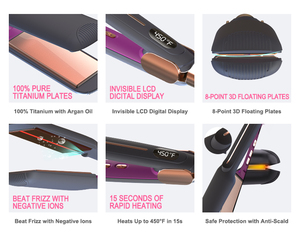 <span class=keywords><strong>Plancha</strong></span> de <span class=keywords><strong>Pelo</strong></span> 2 en 1 de Marca Privada, Placas de Cerámica de 1.5 Pulgadas, <span class=keywords><strong>Plancha</strong></span> Profesional de Calentamiento Rápido con Calentador PTC 500F - Product Image 5