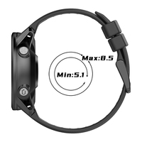 Tali pengganti gelang jam olahraga silikon 20mm 22mm 26mm keluaran pabrik untuk Garmin Fenix 5 6 7